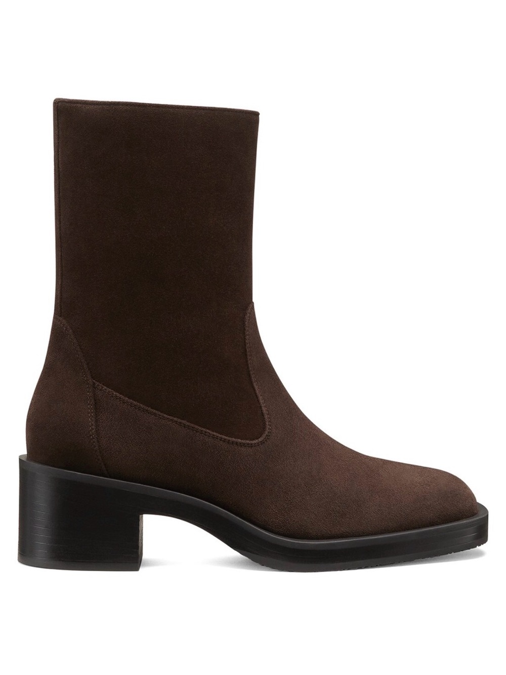 Stuart Weitzman Kaia bootie hickory suede 37.5B - Picture 8 of 8